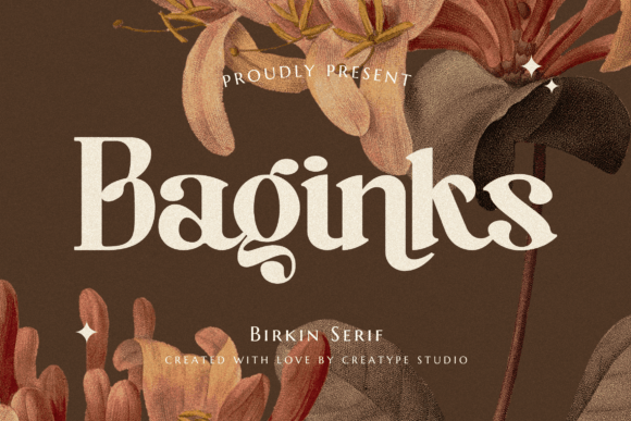Baginks: A Serif Typeface That Balances Bold Playfulness with Elegant Web Design