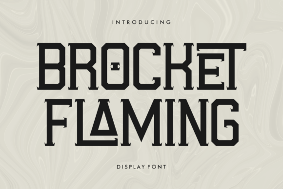 Brocket Flaming: A Bold Serif Typeface for Confident Web Design