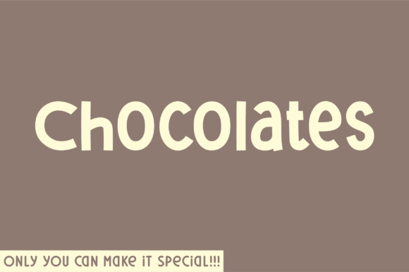Chocolates Font: Crafting Elegance in Every Product