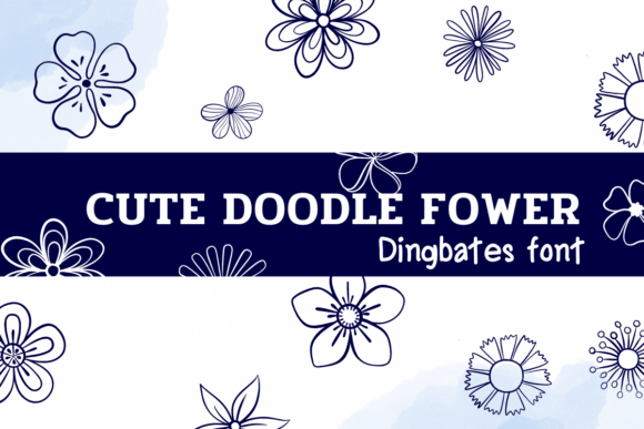 Cute Flower Doodle: A Handmade Seller's New Favorite Dingbats Font