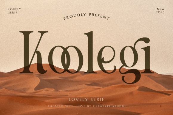Koolegi: An Ultra-Thin Serif Font for Minimalist Branding