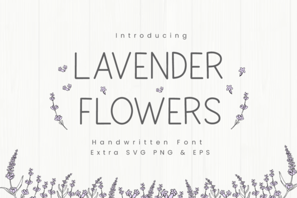 Lavender Flowers: A Handwritten Sans Serif for Editorial Design