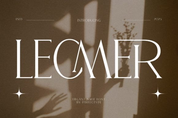 Lecmer Serif Font: A Maker's Choice for Elegant Product Labels and Branding