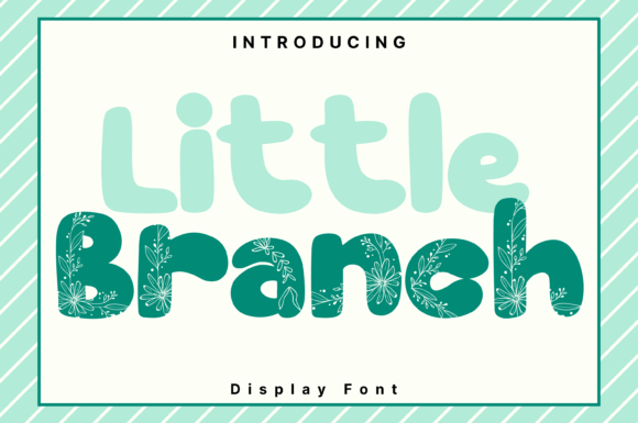 Little Branch: A Craft Font for Handmade Products
