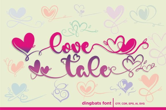Love Tale: A Dingbats Font That Brings Heartfelt Charm to Digital Campaigns