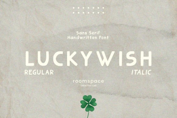 Luckywish: A Handmade Sans Serif Font with Editorial Warmth