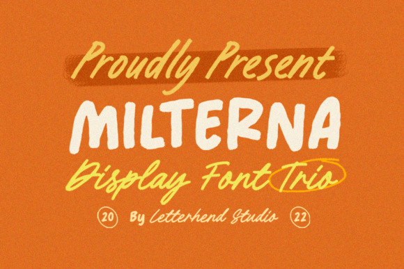 Milterna: A Handwritten Display Font That Makes Small Brands Look Polished