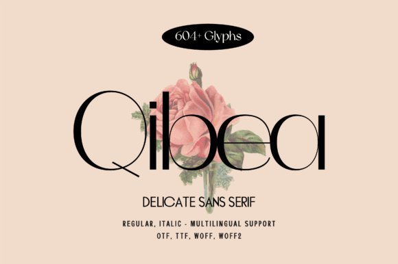 Qibea: A Delicate Sans Serif Font for Campaign Design