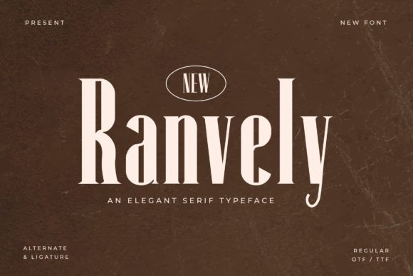 Ranvely Review: An Elegant Serif Font for Brand Design