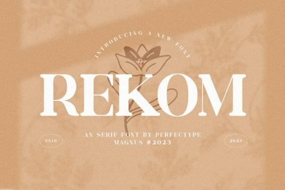 Rekom Serif Font: Elegant Typeface for Handmade Product Labels
