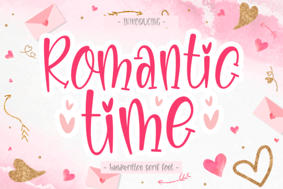 Romantic Time Review: A Playful Serif Font for Handmade Products