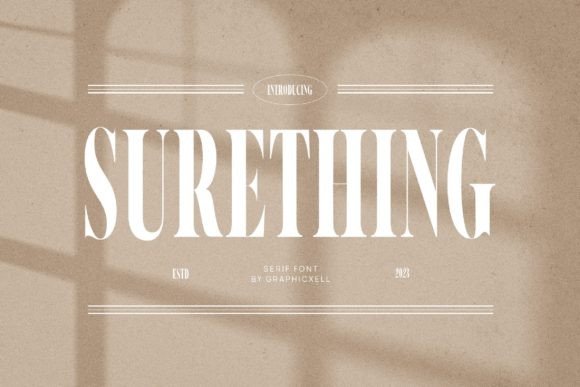 Surething: The Serif Typeface That Gave My Small Business a Polished Look