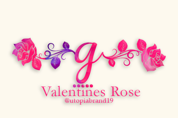 Valentines Rose Monogram: A Decorative Font for Editorial Charm