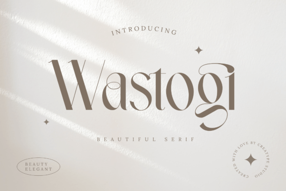 Wastogi Brings Elegant Serif Character to Real Branding Projects